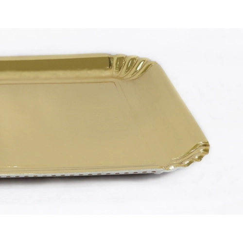 Taca podkład na ciasto złota 33,5 x 44,5 cm podkładka pod ciasto sztywny